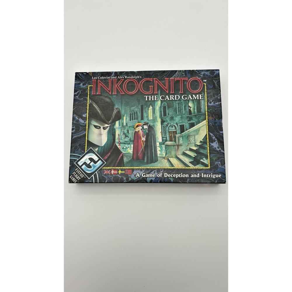 Inkognito The Card Game Fantasy Flight Games Vintage 2003 New & Cards Sealed